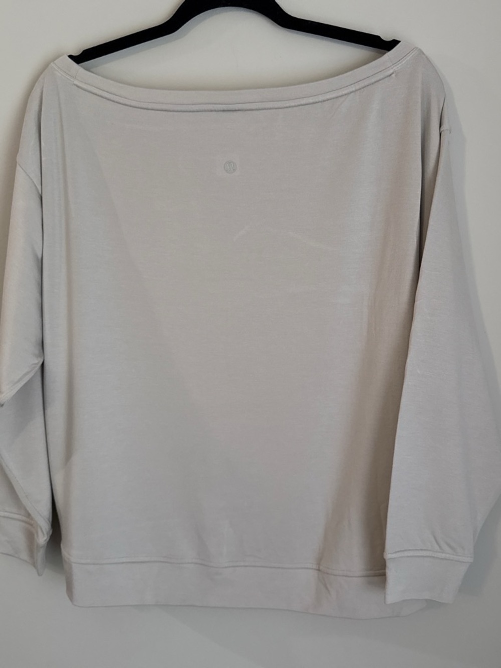 lululemon oversized boatneck Top in Light Taupe - Picture 2 of 6